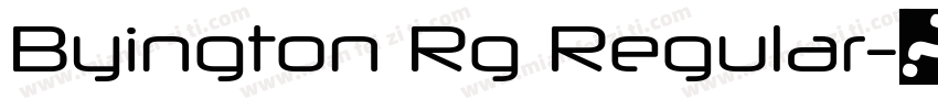 Byington Rg Regular字体转换